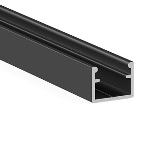 Profil Koy+. Pour l'éclairage LED. Encastré et à montage en surface. Argent mat. Longueur de 3 m, finition noir mat. - Product Image 1