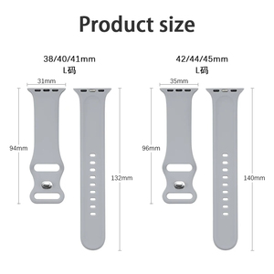 Cinturino di Ricambio per <span class=keywords><strong>Apple</strong></span> <span class=keywords><strong>Watch</strong></span> in Silicone, Braccialetto Sportivo Impermeabile in Gomma 38 40 42 44 45 49mm Regolabile per Iwatch - Product Image 3