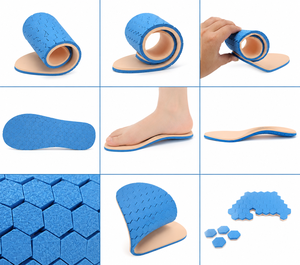 Semelle orthopédique personnalisée en <span class=keywords><strong>mousse</strong></span> alvéolée pour le soulagement de la pression des ulcères du pied diabétique, insert de chaussure en <span class=keywords><strong>mousse</strong></span> médicale <span class=keywords><strong>Plastazote</strong></span> - Product Image 4