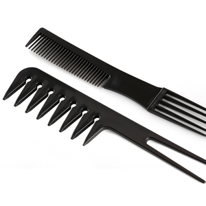 Herramienta profesional de estilismo de cabello para salón de belleza, conjunto de Peine de pelo de alta calidad, de plástico, 10 Uds., venta al por mayor - Product Image 5
