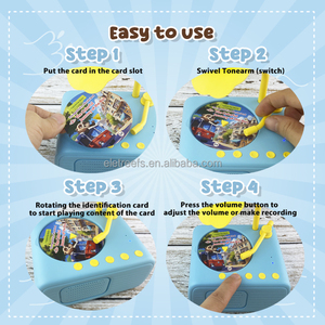 Reproductor de música educativo para niños, máquina de juguete para aprender inglés, <span class=keywords><strong>lector</strong></span> de tarjetas Flash parlante - Product Image 4