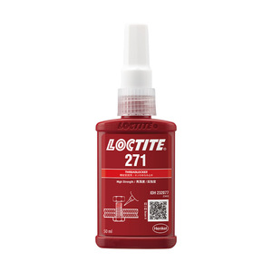 Henkel Loctite 271 Pegamento de hilo acrílico Pegamento de tornillo anaeróbico resistente a altas temperaturas para bloquear y pegar - Product Image 1