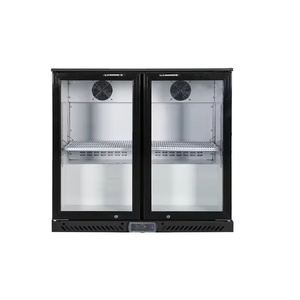Vitrina Refrigerada Vertical de Doble Capa de Vidrio Templado para Bebidas, 230l, para Restaurantes y Hoteles, Modelo DDS-193WBT - Product Image 1