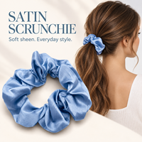 Chouchous en satin surdimensionnés pour femmes, élastiques pour queue de cheval, attaches de cheveux tendance, vente en gros
