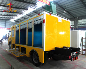 Mobile Portable RV Semi Remorque Voiture <span class=keywords><strong>Camping</strong></span> Maison Maison Voyage Campeur Utilitaire Météorologique Données Conteneur D'urgence Abri Van - Product Image 4