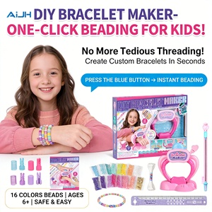 AiJH Nuevo Kit <span class=keywords><strong>de</strong></span> Máquina para Hacer <span class=keywords><strong>Pulseras</strong></span> DIY para Niños, Venta al por Mayor, OEM, Set <span class=keywords><strong>de</strong></span> Fabricación <span class=keywords><strong>de</strong></span> Joyas con Bolígrafo <span class=keywords><strong>de</strong></span> Cuentas, Más <span class=keywords><strong>de</strong></span> 2000 Cuentas, Juguete STEM, Regalo para Niñas - Product Image 2