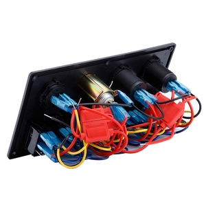 Accessoires étanches en plastique noir panneau d'interrupteur véhicule panneau d'interrupteur à bascule pour caravane bateau marin 12/24V - Product Image 3