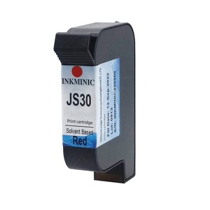 Cartucho de Tinta Roja a Base de Solvente JS30 de Buena Calidad con Chip para Impresora de Inyección de Tinta Térmica Meenjet Mxpro Mxplus Serie Mx TIJ - Product Image 1