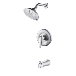 Ensemble de <span class=keywords><strong>douche</strong></span> mural thermostatique en laiton massif, finition laiton poli, avec douchette pluie encastrée et <span class=keywords><strong>mitigeur</strong></span> de <span class=keywords><strong>douche</strong></span> simple intégré à 3 sorties - Product Image 3