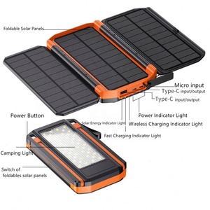 แบตสำรองพลังงานแสงอาทิตย์ 22.5w ความจุ 50000mah 30000mah 2026 พร้อมฟังก์ชันพลังงานแสงอาทิตย์ - Product Image 4