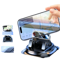 Auto-Armaturenbrett-Navigationshalterung, ABS + Silikon, Handyhalterung, höhenverstellbar, flexibles Anti-Rutsch-Pad, starke Stabilität, 360°