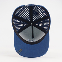 Casquettes de golf 5 panneaux de qualité supérieure avec trous découpés au laser personnalisés, tissus imperméables et logo brodé – Casquettes de baseball unisexe