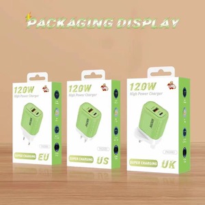 Prix usine 120W Chargeur A + C Tête de charge à double port Macaron EU US UK QC Tête de charge rapide - Product Image 6