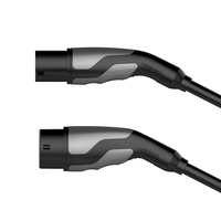 Station de charge monophasée Ev de type 2 à type 2 32a 22kw Chargeur mural portable AC pour TESLA