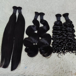 Extensions de cheveux en vrac Letsfly Deep Wave pour tresses, cheveux naturels en vrac, 100% cheveux humains vierges bouclés non traités pour tressage - Product Image 4