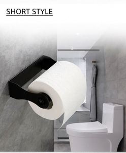 WEKIS Custom Modern Stainless Steel Toilet Paper Holder with Shelf Waterproof Wall-Mounted for Bathroom and Gym Use - Product Image 3
