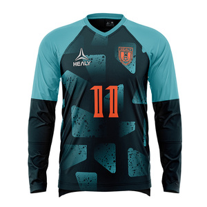 HEALY op maat gemaakte keepersuniformen zijn geschikt voor snel drogende polyester retro voetbaltenues en voetbaluniformen. - Product Image 1