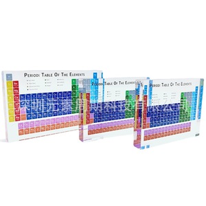 Tableau périodique des éléments en acrylique, aide pédagogique en chimie pour l'enseignement scolaire et la décoration de la maison, cadeau - Product Image 1
