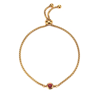 Bracelet de naissance en acier inoxydable, vente en gros, bracelet de naissance, cadeau d'anniversaire, bracelet réglable pour femmes