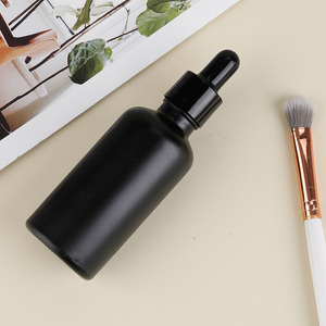 Envase de Vidrio Esmerilado Negro de 5-100 ml para Aceites Esenciales, Gotero de Vidrio de 5 ml, Envase Cosmético de Vidrio de 30 ml - Product Image 2