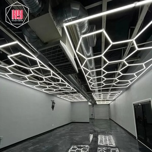 Iluminación de panal de techo de garaje hexagonal HanYin para tienda de coches Luz de techo led - Product Image 2