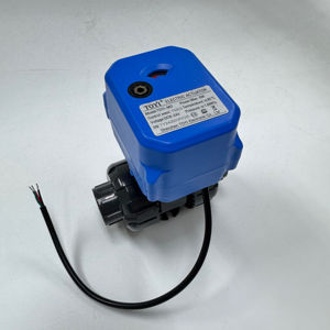 Katup Bola Listrik UPVC 2-Arah 15~50mm DC9~24V AC220V Aktuator Plastik Air Penggunaan Umum Dukungan OEM Katup Bola yang Dapat Disesuaikan - Product Image 1