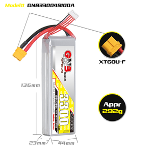 Batterie LiPo GNB 4S 5S 6S 8S 3300mAh 100C pour drone FPV, batterie de véhicule aérien sans pilote, batterie GNB - Product Image 2