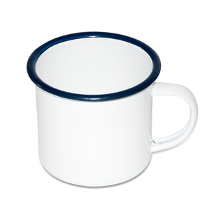 Taza de esmalte de sublimación en blanco Sunmeta - Product Image 3