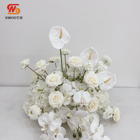 Bouquet de fleurs artificielles élégant et lisse pour événements de mariage, allées, scènes, décorations de sol
