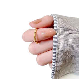 201 Fashion Simple Bamboo <b>Ring</b> Stainless Steel <b>Ring</b> 18K Personality Fashion Design Index <b>Finger</b> <b>Ring</b> Jewelry Wholesale - Product Image 4