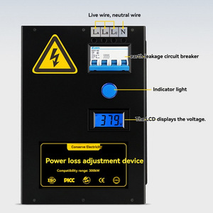 Dispositif de régulation de la perte de puissance triphasé OEM 300KW, équipement d'économie d'énergie industrielle pour usage commercial - Product Image 3