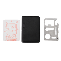 Anthrive Factory Direct Poche polyvalente Portable multifonction Carte de crédit en métal Outil de carte en acier inoxydable Camping Randonnée