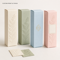 Boîte d'emballage cosmétique personnalisée imprimée, boîte pliante en papier gaufré pour soins de la peau avec logo pour flacons de crème, sérum et lotion