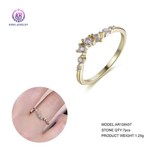 Anelli placcati in oro 14k 18k 925 da donna O-ring in oro 18k - Product Image 3