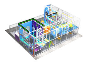 파티 장소를위한 실내 놀이터 키트 유치 어린이 이벤트 예약 증가 공항 실내 소프트 놀이 공간 - Product Image 2