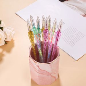 Glanzende, schitterende 0,5 mm AS regenboog kristalgelpennenset voor creatieve school- en studentencadeaus, geen minimale afnamehoeveelheid. - Product Image 5