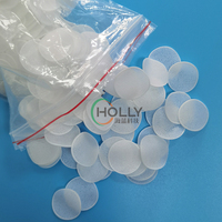 Medio Filtrante MBBR Ecológico 100% HDPE Virgen Bio Chip Blanco Puro No Tóxico para Piscifactorías RAS y Aguas Residuales Municipales