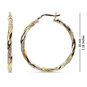 CAOSHI <span class=keywords><strong>Aretes</strong></span> <span class=keywords><strong>de</strong></span> Aro Bañados en Color Dorado a <span class=keywords><strong>Precio</strong></span> <span class=keywords><strong>de</strong></span> Fábrica al por Mayor, Joyería <span class=keywords><strong>de</strong></span> Latón <span class=keywords><strong>de</strong></span> Moda con Diseño Torcido para Mujer - Product Image 5