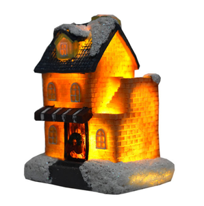 <strong>Christmas</strong> Resin Mini Natural Fairy <strong>Village</strong> Houses with Animal Pattern Handmade Art Collectible Ornaments for Home Decoration - Product Image 3