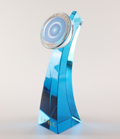 Usine de prix de cristal personnalisé fabrication professionnelle trophée de cristal de verre