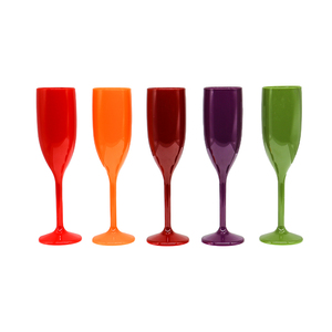 Custom Color Classic Reusable Unbreakable Acrylic Plastic Goblet <strong>Flute</strong> Wine Cups Drinkware - Product Image 1