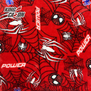 Kingcason Lightweight Comfort Highly Praised Silky Soft Cool Printed <strong>Spiderman</strong> Flannel Fleece Fabric for Peru Boys Garment - Product Image 1