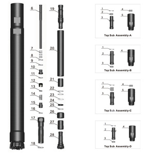 Rc 5 אינץ '116 מ "מ הפוך מחזור <span class=keywords><strong>dth</strong></span> פטיש שמן היטב וכרייה חקר קידוח קידוח - Product Image 2