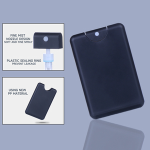 El dezenfektanı cep parfüm kredi kartı sprey şişe Mini siyah beyaz kırmızı 20ml serigrafi özelleştirilmiş pompa püskürtücü ST - Product Image 2