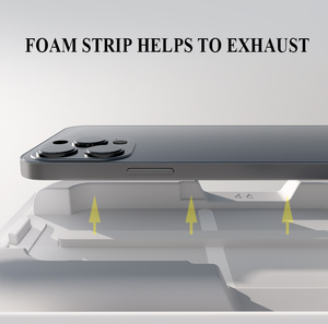 Protection d'Écran en Verre Trempé Incurvée 3D à Couverture Complète avec Kit de Pose Facile pour iPhone 16 15 14 <span class=keywords><strong>13</strong></span> - Product Image 4