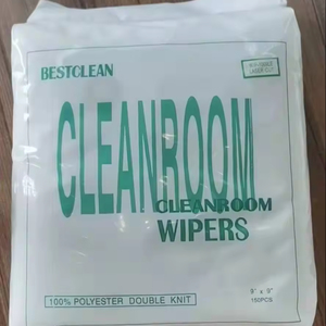 Fournisseurs de lingettes ESD pour salles blanches, essuie-glaces microfibres antistatiques en polyester sans poussière - Product Image 2