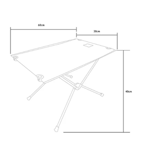 Table de camping moderne en aluminium léger, robuste, pliable, petite, pour l'extérieur // Aluminium léger C - Product Image 6