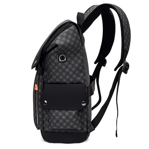 <span class=keywords><strong>Sac</strong></span> à <span class=keywords><strong>dos</strong></span> pour ordinateur portable en cuir PU grande capacité, étanche, avec logo personnalisé, tendance, pour affaires, voyages, best-seller, sacs d'école pour hommes 2025 - Product Image 3