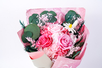 Bouquet de roses éternelles séchées et préservées faites à la main de haute qualité, très populaire pour la Saint-Valentin 2026, la remise des diplômes et la fête des mères