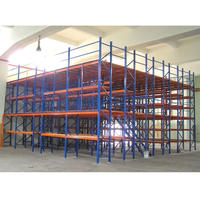Plateforme de Mezzanine Métallique Depotfit pour Entrepôt, Étagères de Stockage en Acier avec Protection Anti-Corrosion, Plateforme de Mezzanine